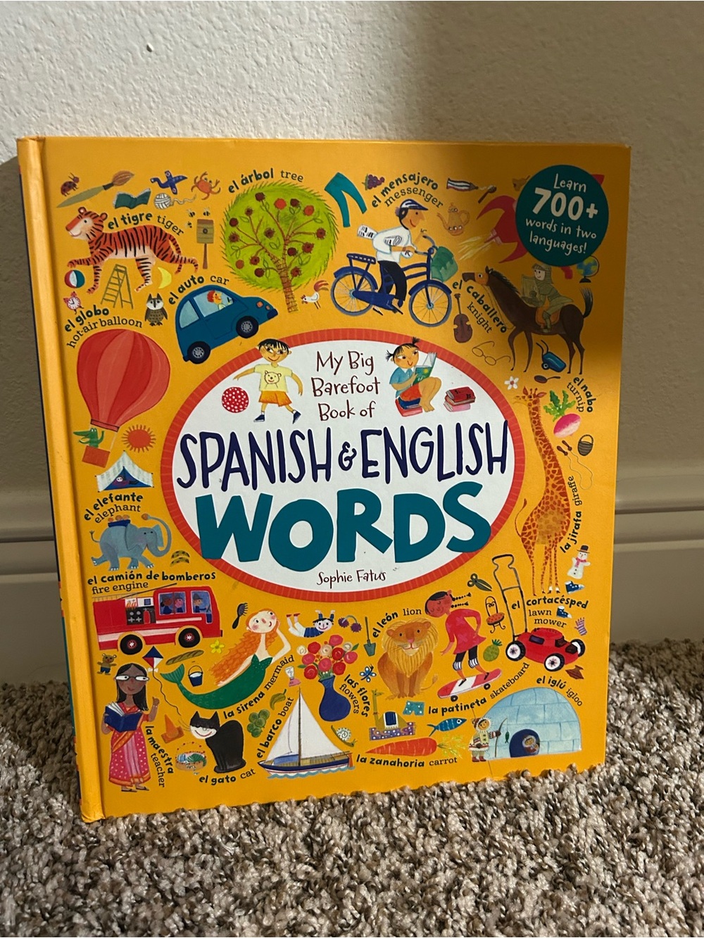 My Big Barefoot Book of Spanish & English Words Book